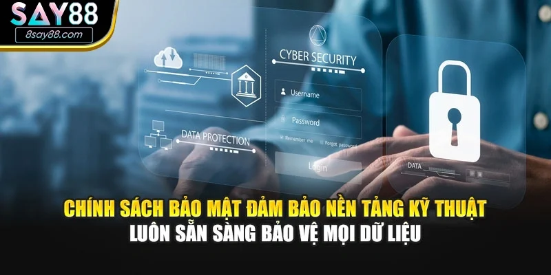 Chính sách bảo mật đảm bảo nền tảng kỹ thuật luôn sẵn sàng bảo vệ mọi dữ liệu